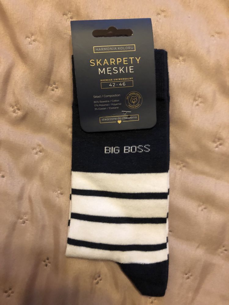 Skarpety „Big Boss” - Be Happy - rozmiar 42-46 - nowe - oryginalne!