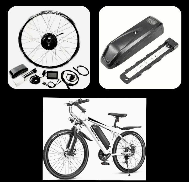 Zestaw silnik 250W tył przód do rower elektryczny + bateria 36V 13Ah