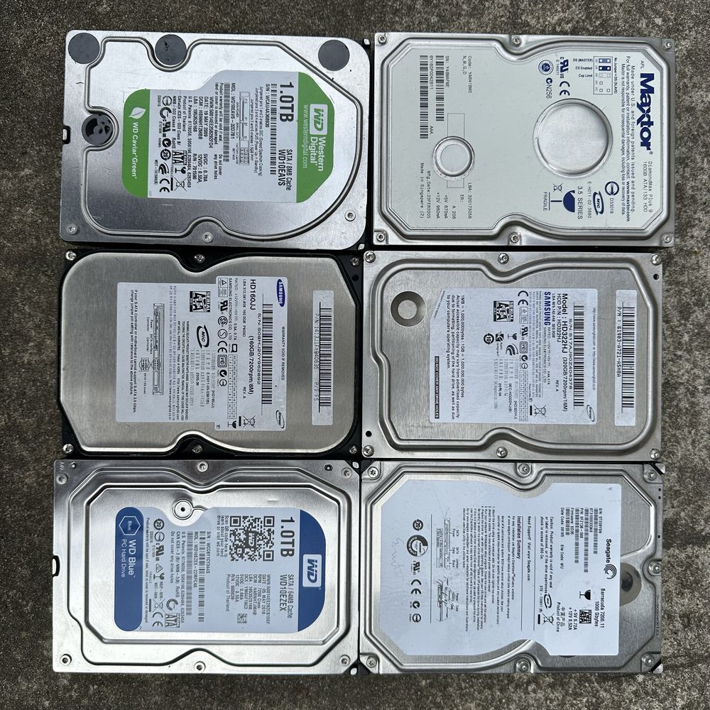 Dyski HDD różne marki