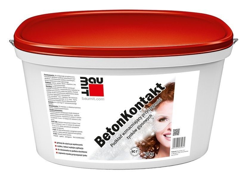 Baumit betonkontakt grunt czerwony z kamyczkiem 20 kg