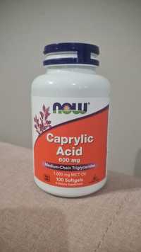 Caprylic Acid, kwas kaprylowy, suplement, 600 mg NOW