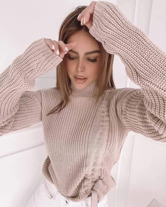 Sweter CANDY beżowy La Manuel