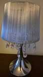 Lampa stołowa srebrna