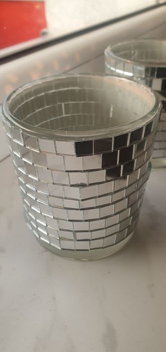 Świeczniki lustrzane