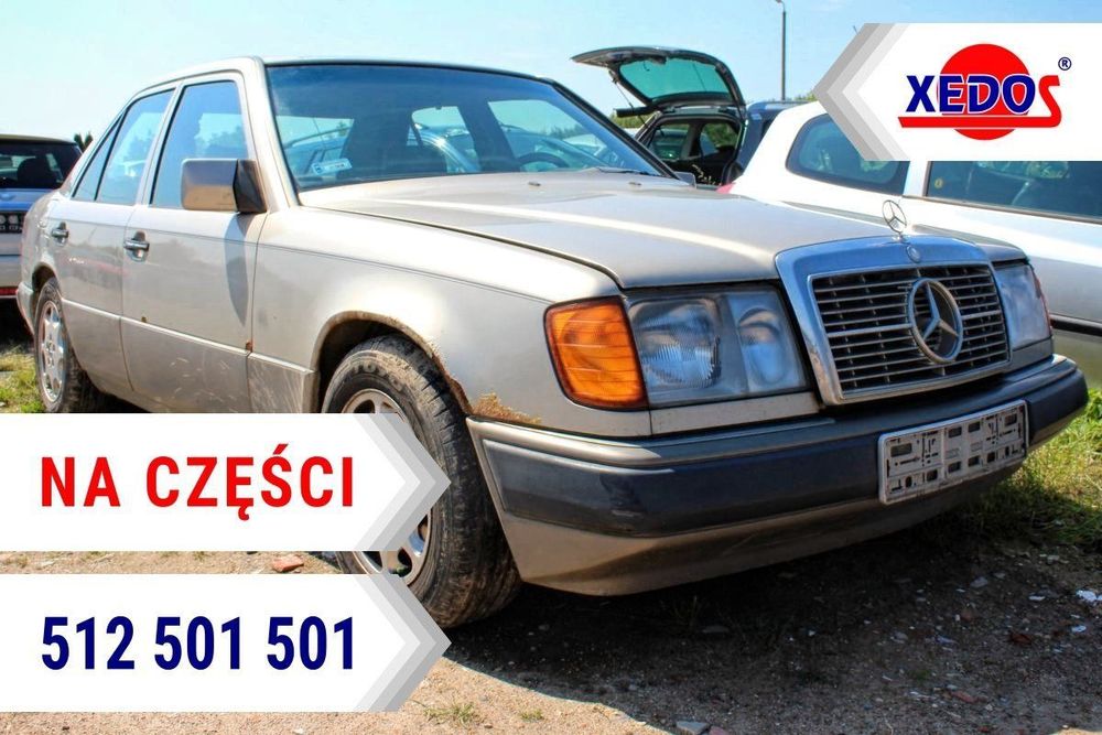 Mercedes W124 1989 2.3i 102982 Sedan (MASKA, ZDERZAK, LAMPA, BŁOTNIK, DRZWI, SZYBA, FOTEL)