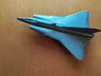 Модель самолёта Saab 35 Draken Plasticart 1:100 ГДР