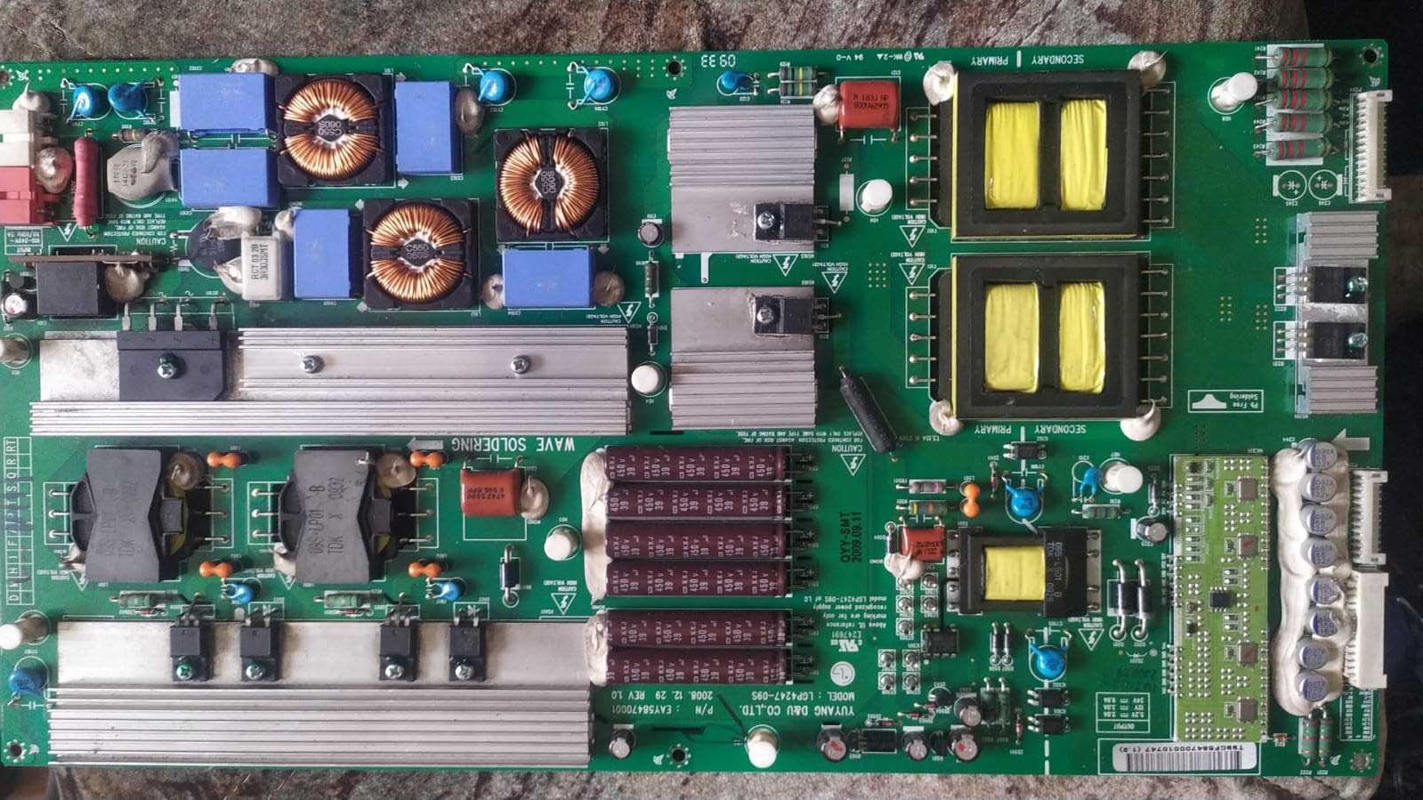 Elektronika do TV LG 47SL8000 zasilacz,  t-con , main
