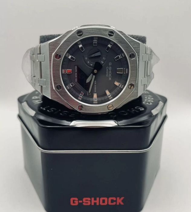 Наручные оригинальные часы Casio GA-2100H Custom Металические