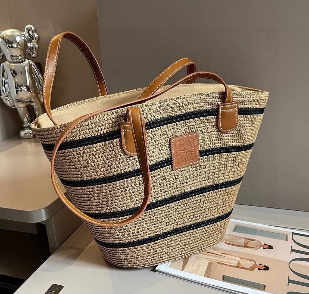 Torebka kosz Loewe! Idealna na plażę! Premium! Pudełko+dokumenty