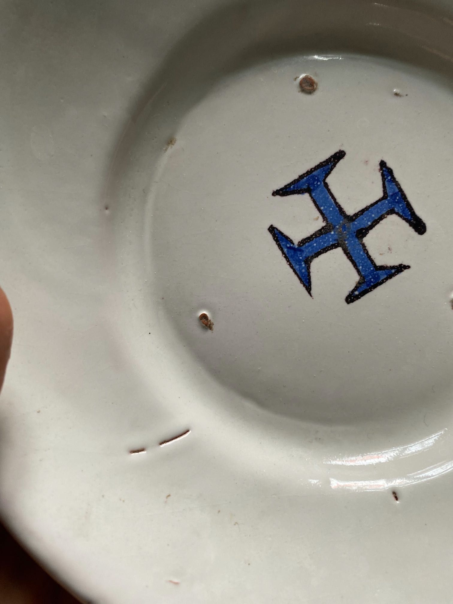 Ceramiczny talerz z Zakonu Templariuszy z Tomar.