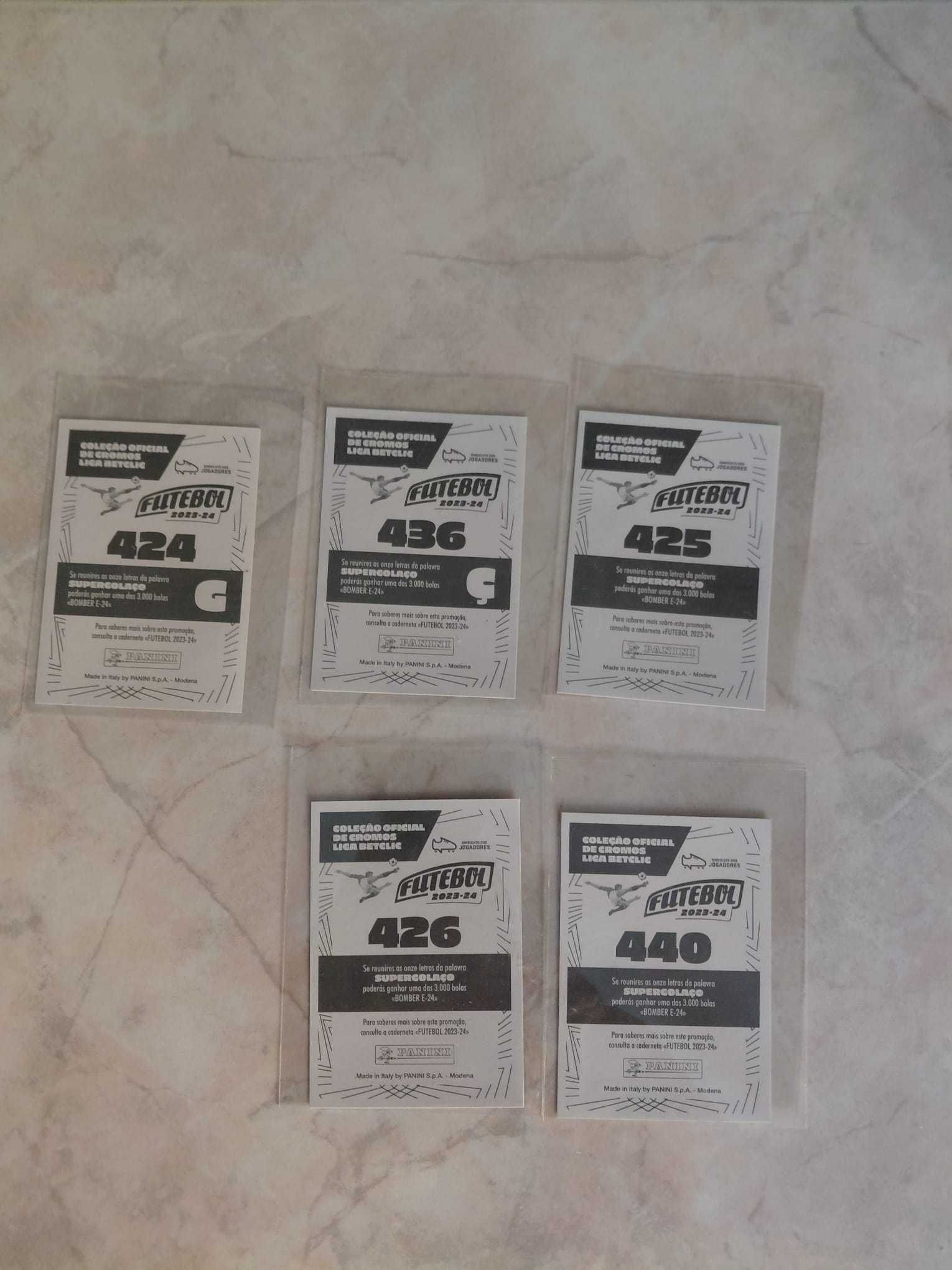 Cromos Futebol Panini
