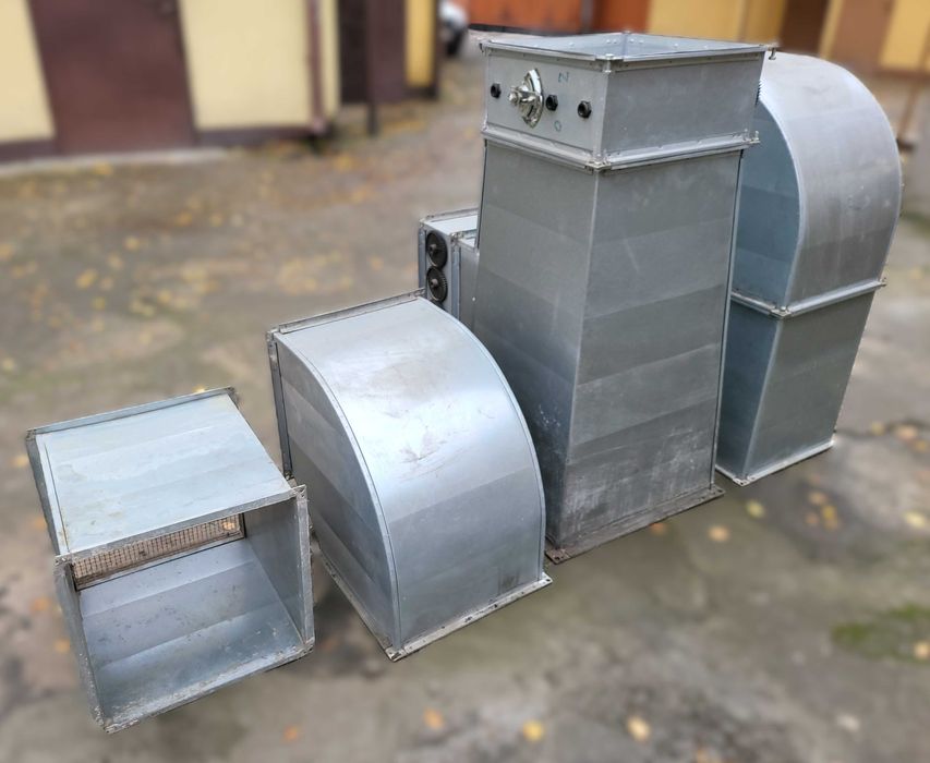 Elementy instalacji nadmuchu powietrza