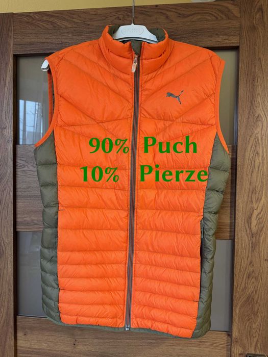 Bezrękawnik męski 90% puch 10% pierze packable Puma r S-nowy bez metki