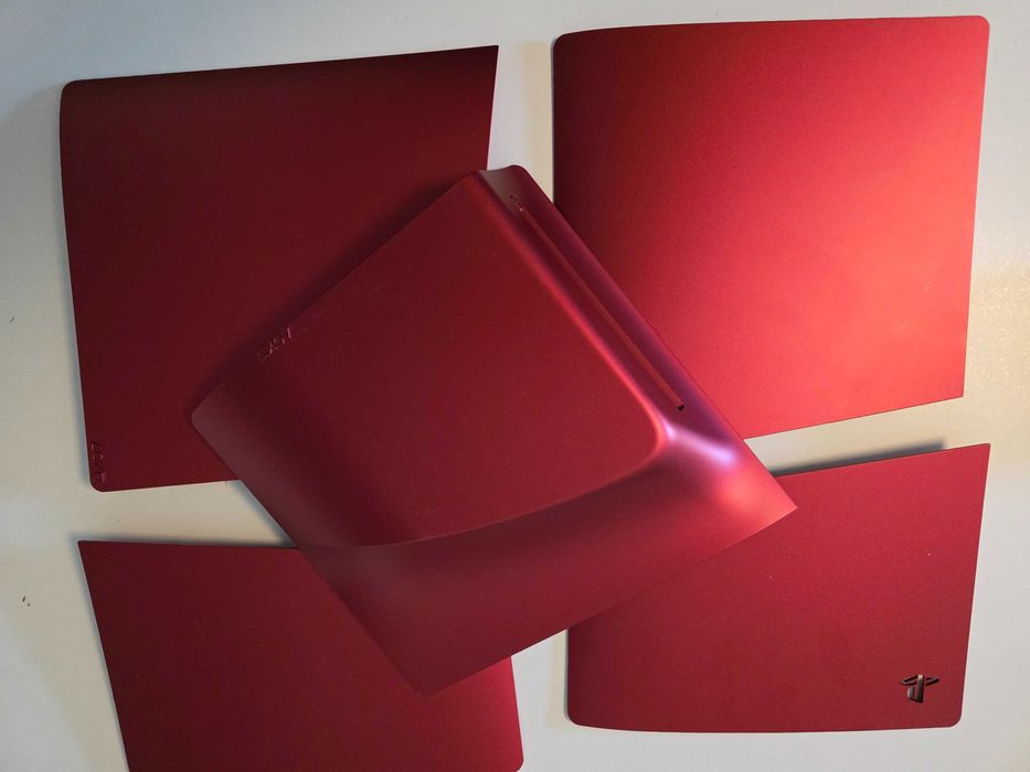 Tampas de Consola / Faceplates Playstation 5 PS5 Vermelho Vulcânico