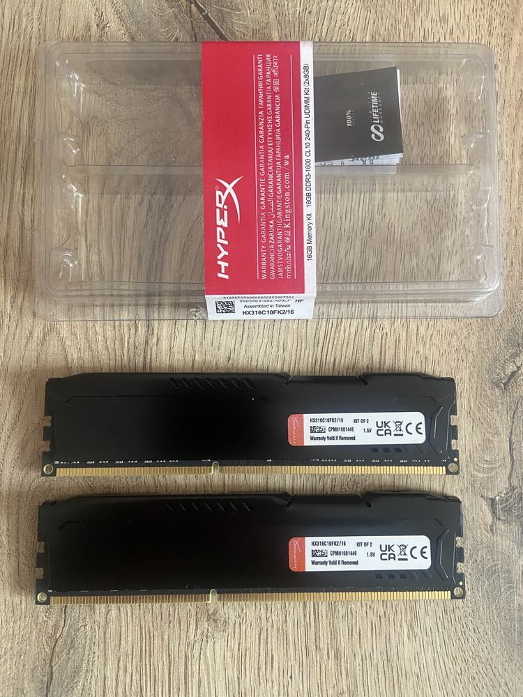 оперативна пам'ять Kingston HyperX Fury Black DDR3 16Gb