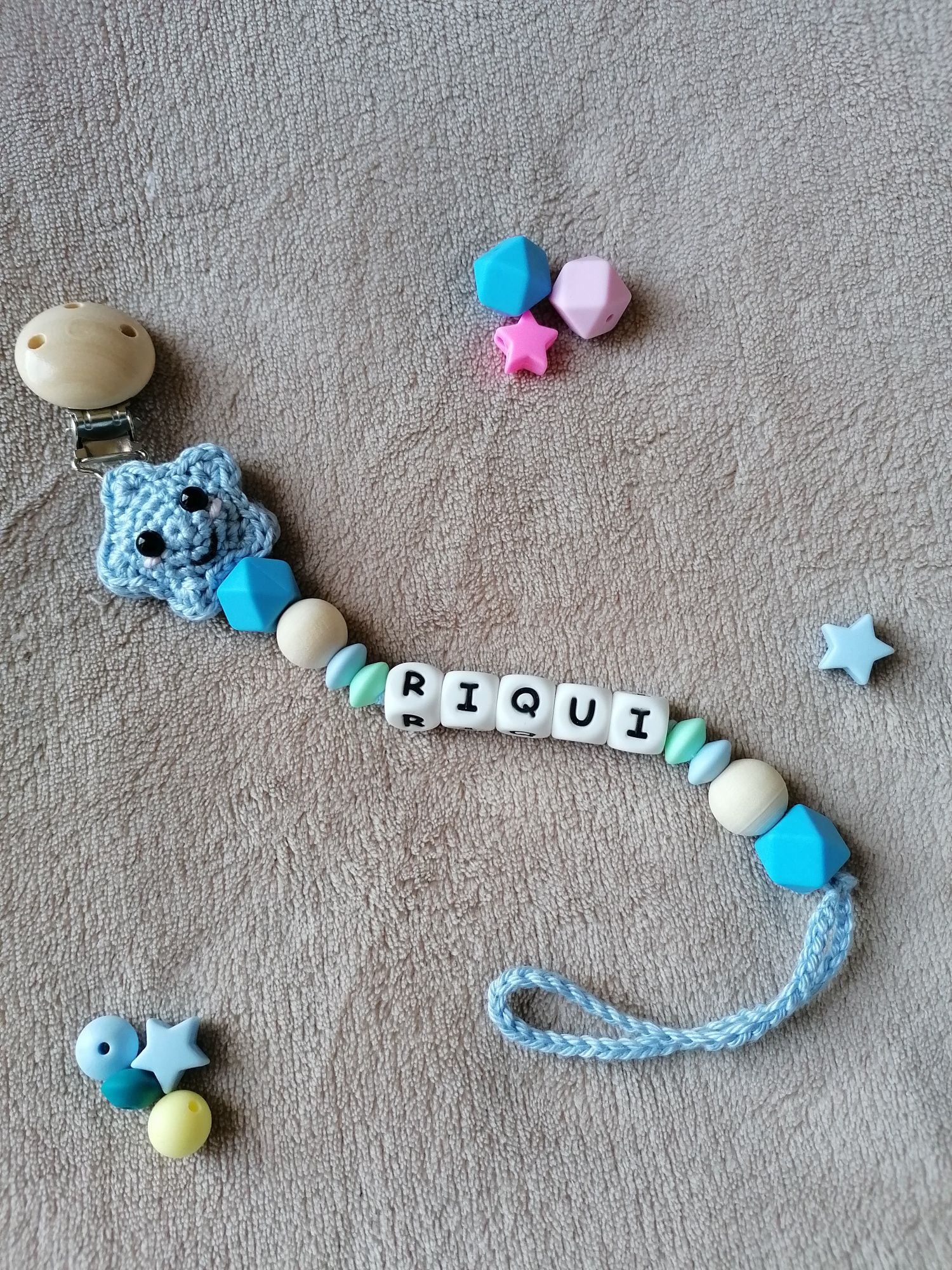 Prende Chupeta em Amigurumi