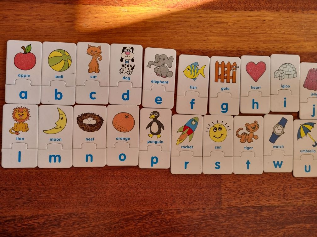Puzzle alfabet angielski Alphabet a b c