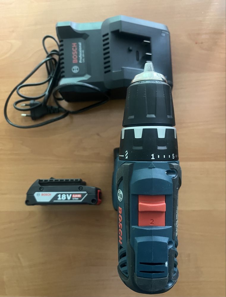 Акумуляторний шуруповерт Bosch GSR 18-2-LI Plus 2x2.0 Ah