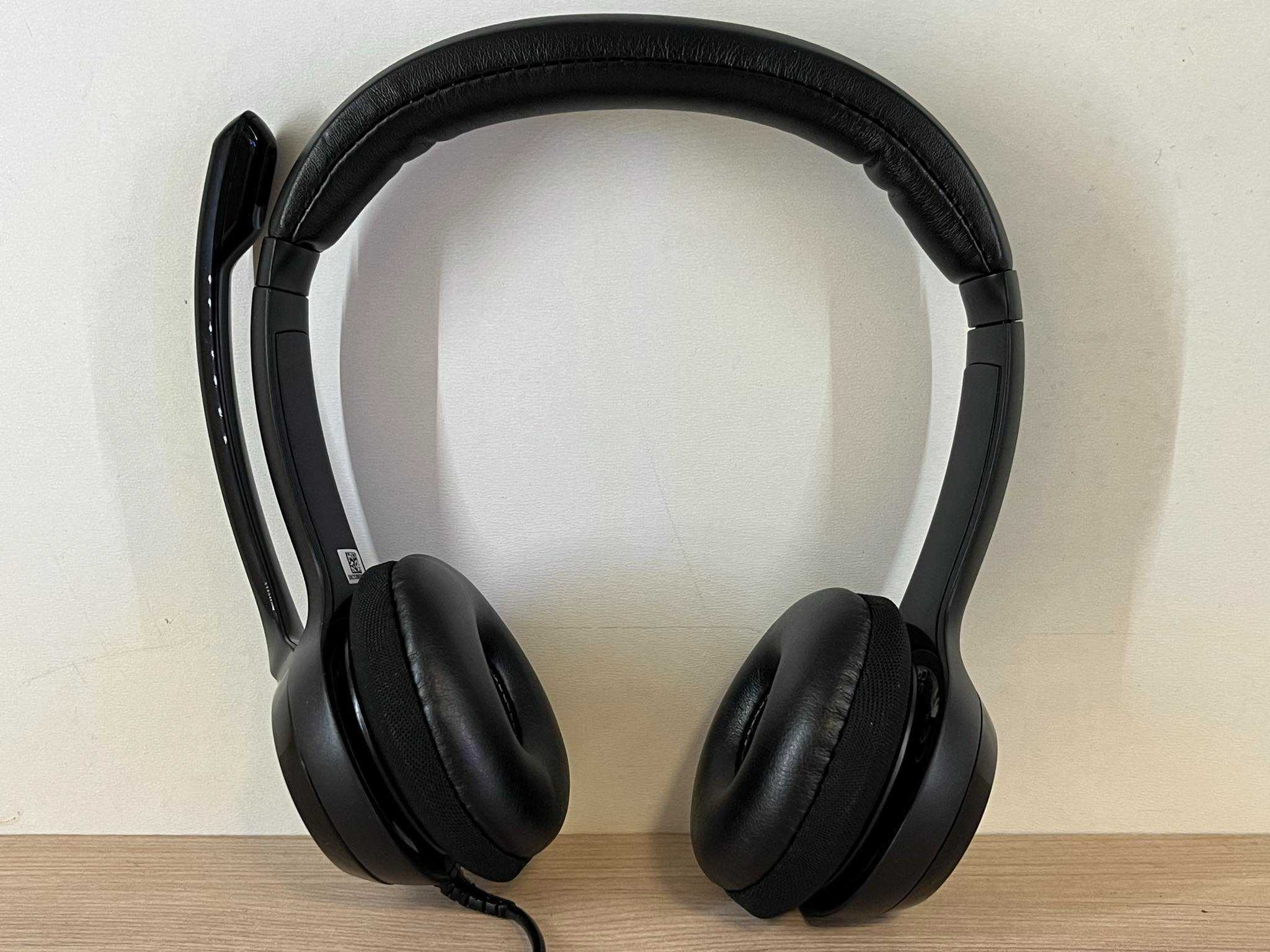 Słuchawki przewodowe nauszne Logitech H390 | CZARNE |