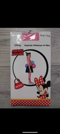 Rajstopy tights 40 den cienkie gładkie Minnie Mouse Disney dziecięce