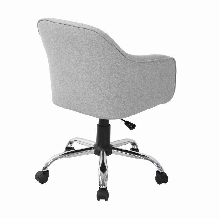 Cadeira Escritório Estofada Cinza