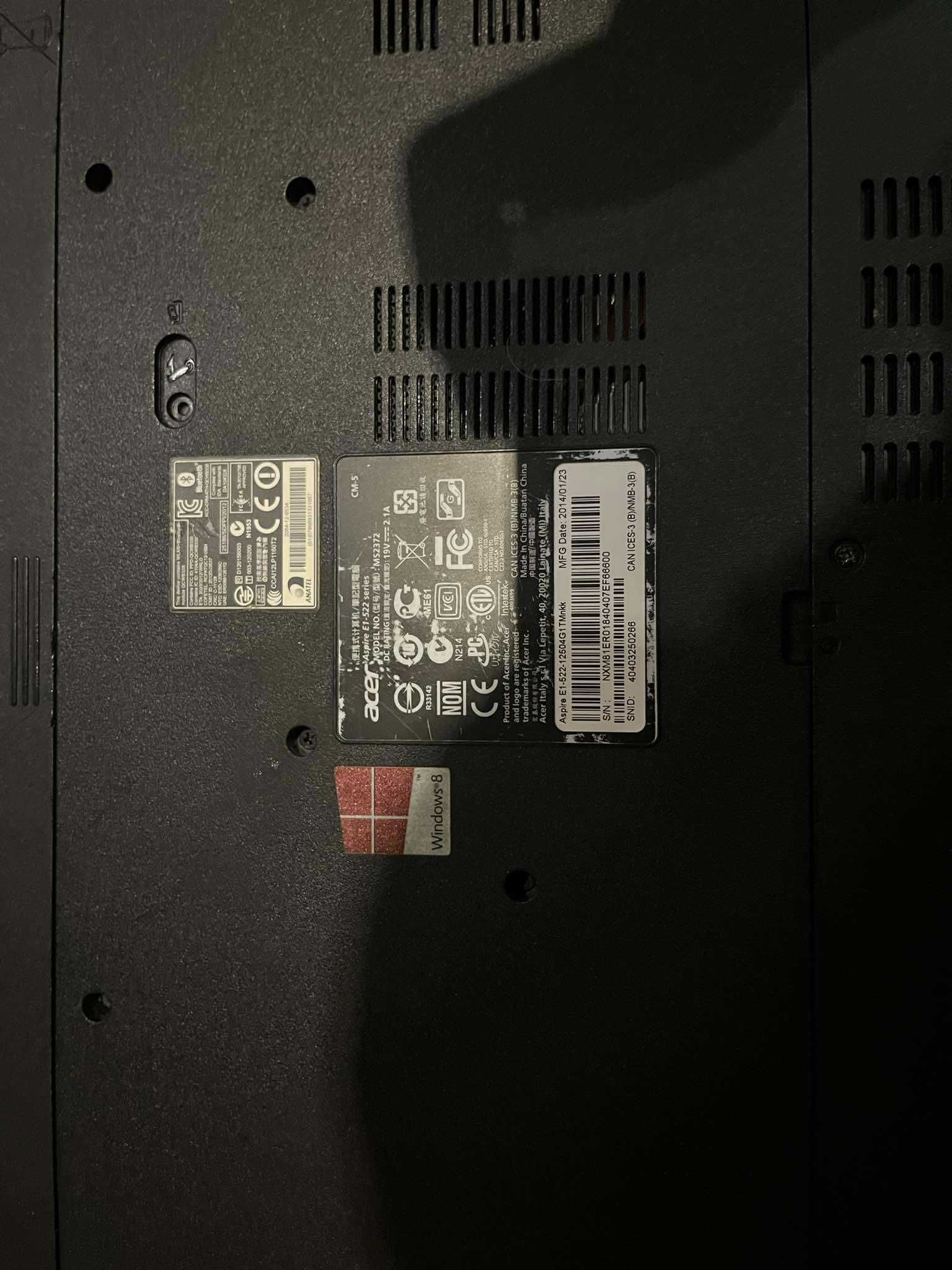 laptopy na czesci acer aspire e1-522 i hp 635