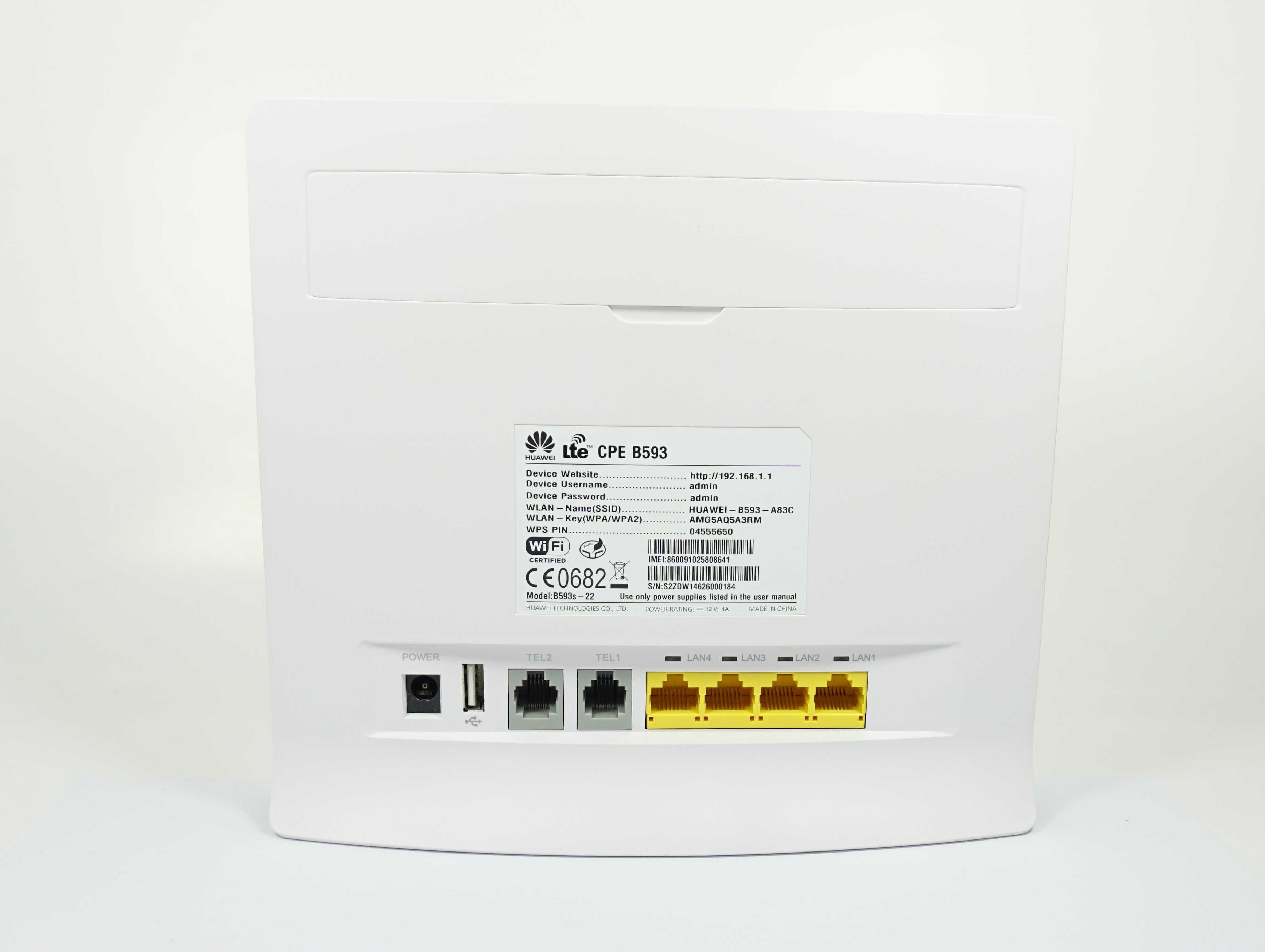 Router Huawei B593 802.11n (Wi-Fi 4), 802.11g, 802.11b - DŁ