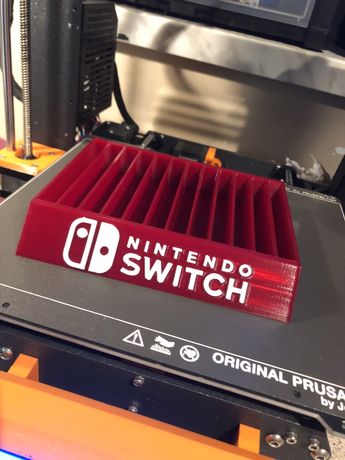 Nintendo switch stojak organizer na gry druk 3D