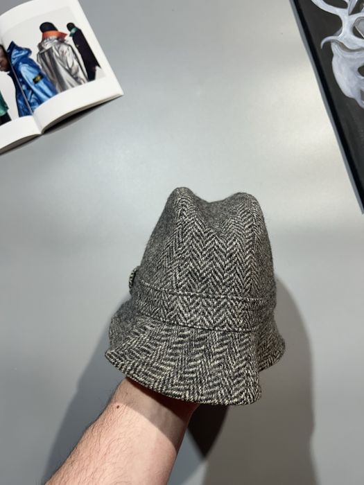 Кепка панамка шляпа harris tweed твидовая