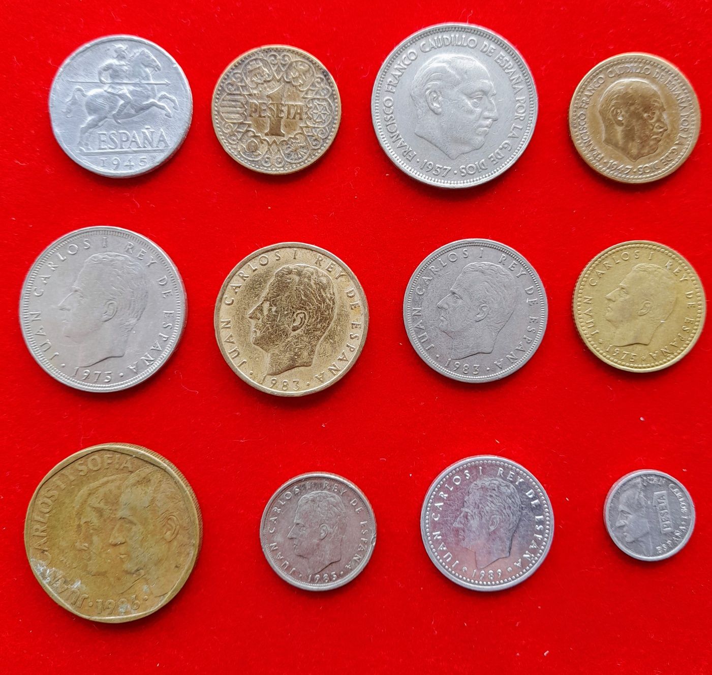 Lote moedas Espanha