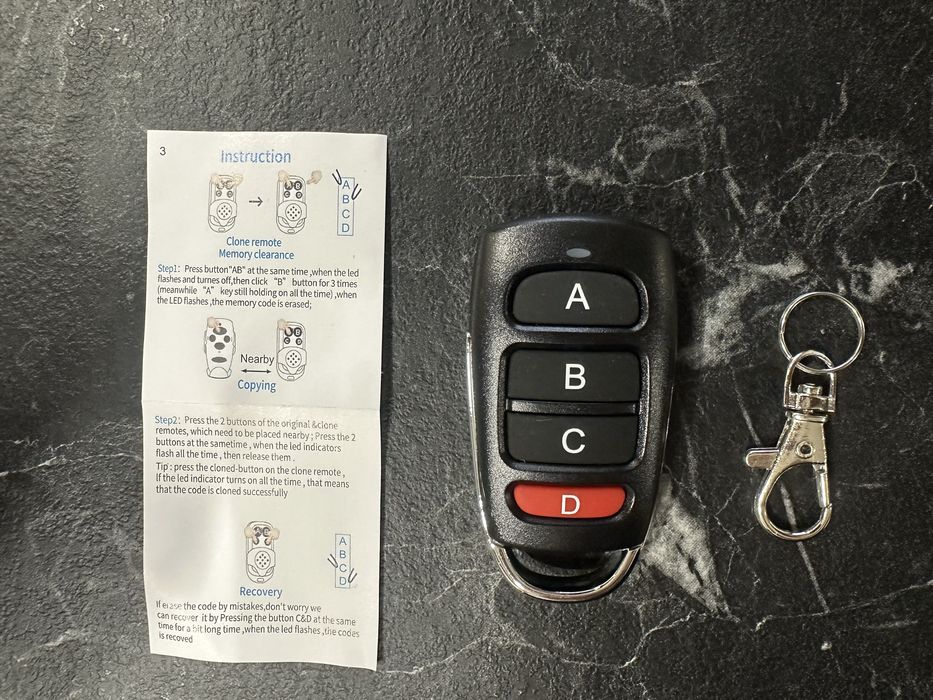 Універсальний пульт для воріт, шлагбаума код 433МГц