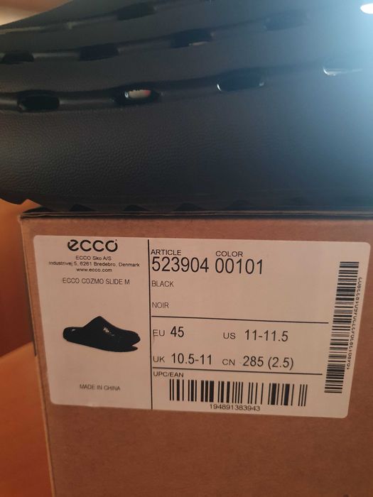 Klapki codzienne ECCO Cozmo Slide  rozmiary 42, 44, 46 EU