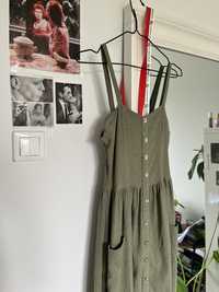 Sukienka zielona z kieszeniami Mohito Collection