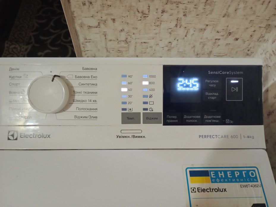 Стиральная машина с вертикальной загрузкой Electrolux EW6T4062U