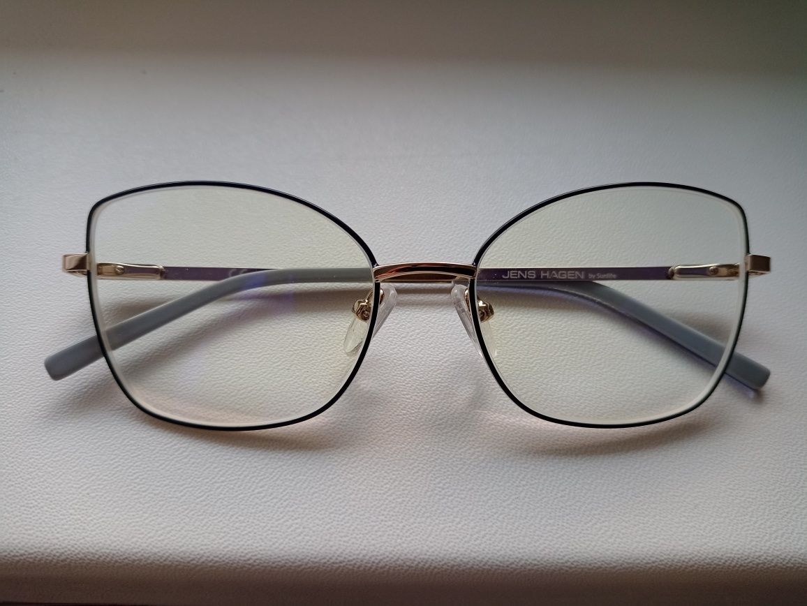 Okulary na drobną twarz, szkła relaksacyjne, antyrefleks, do monitora
