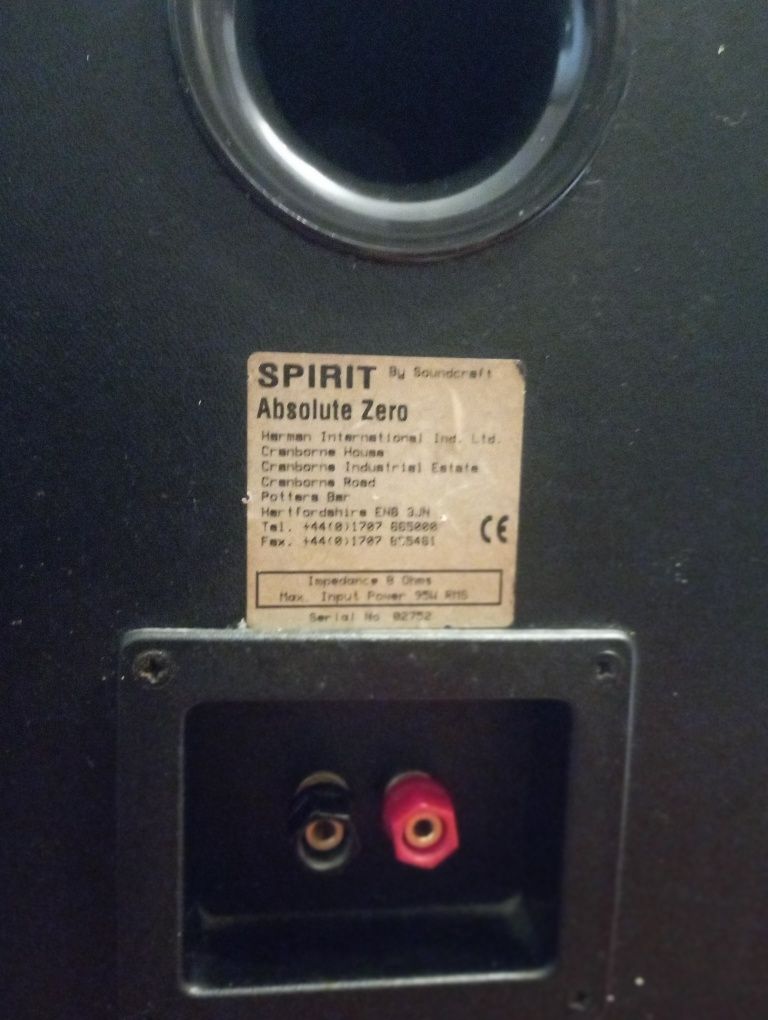 Colunas monitoras Spirit absolut zero
