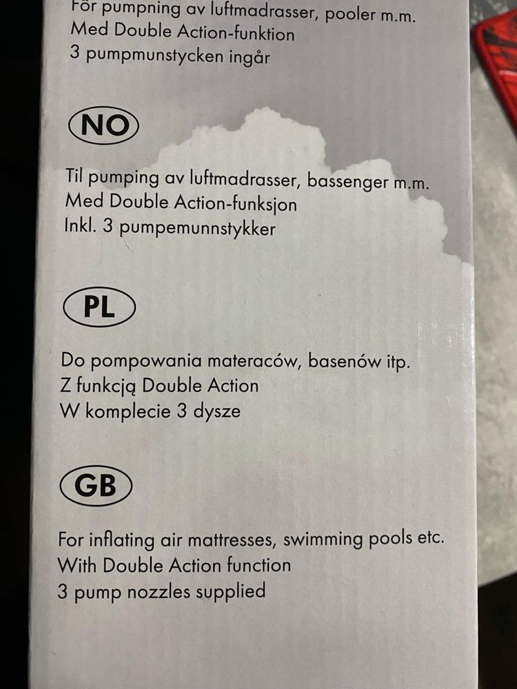 Pompka do materaców