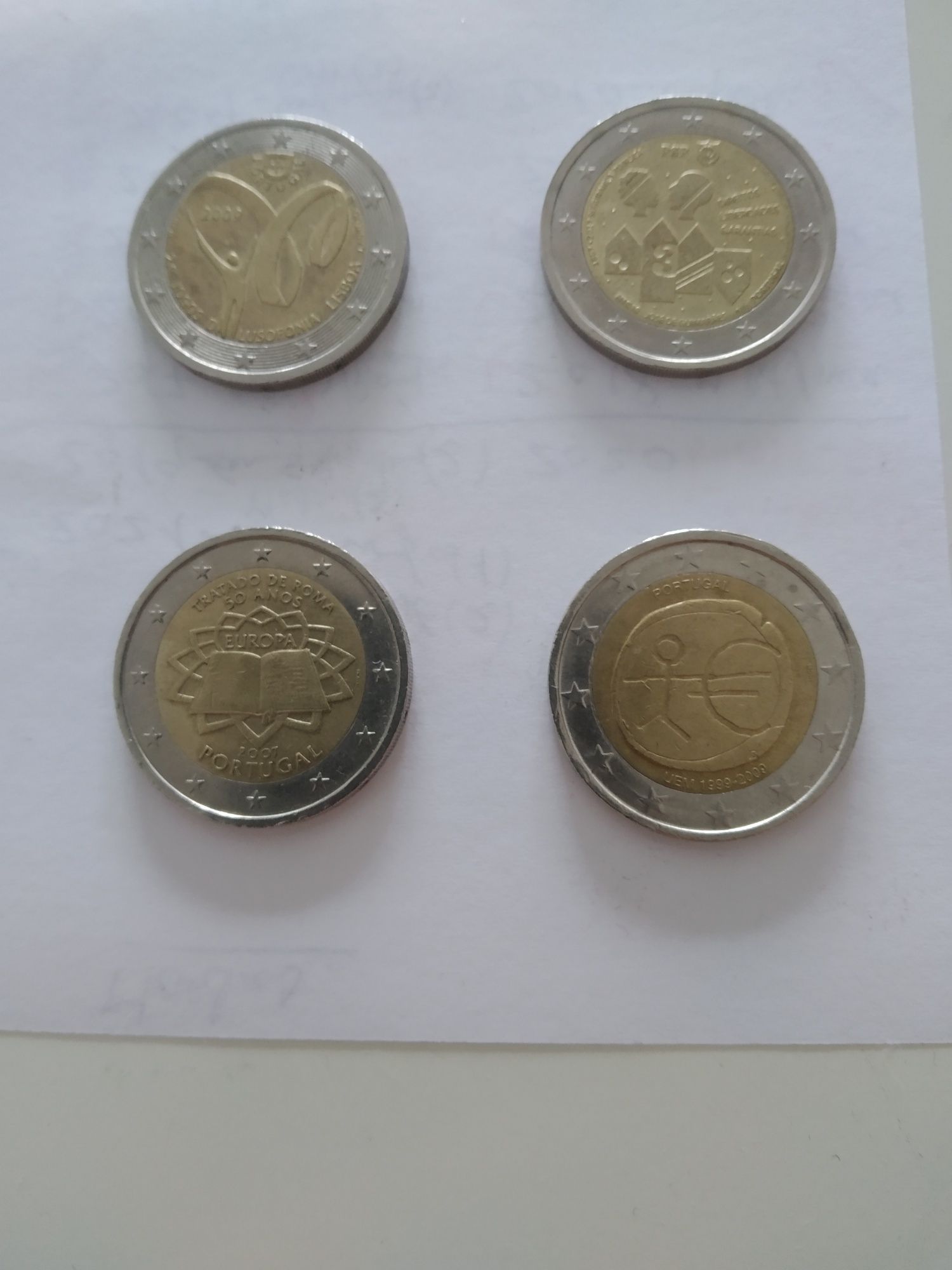 Moedas 2€ comemorativas Portugal