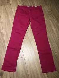 Jeansy malinowe różowe S/M