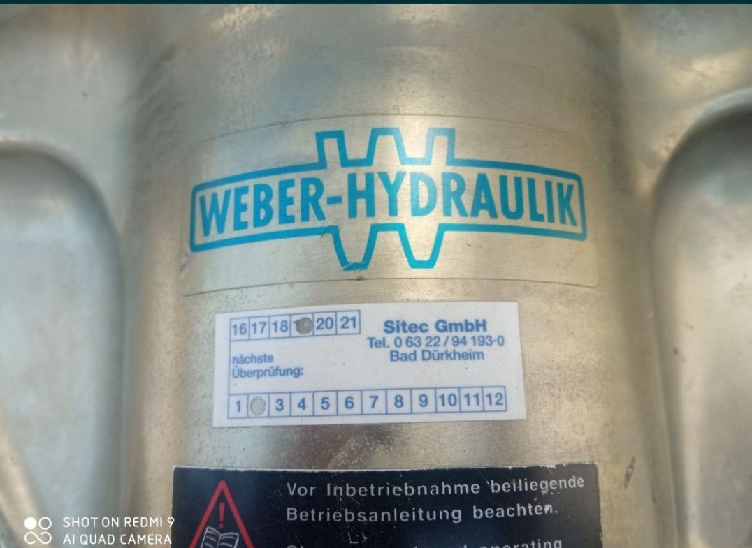 Nożyce hydrauliczne sprzęt strażacki Weber hydraulik sp45 rozrzutniik