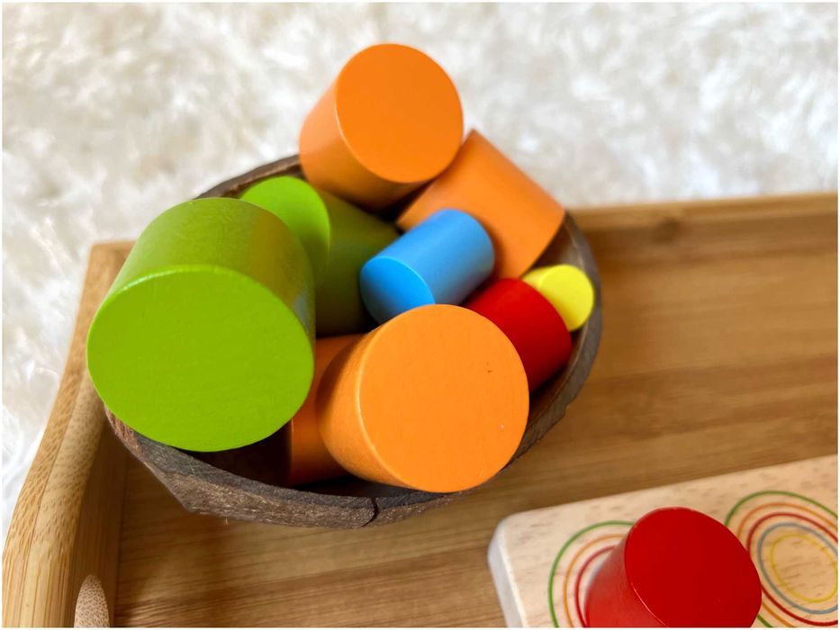 Jogo de Empilhar - Blocos de Madeira