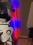 Lampa podłogowa LED narożna stojąca RGB + pilot /jak nowa/