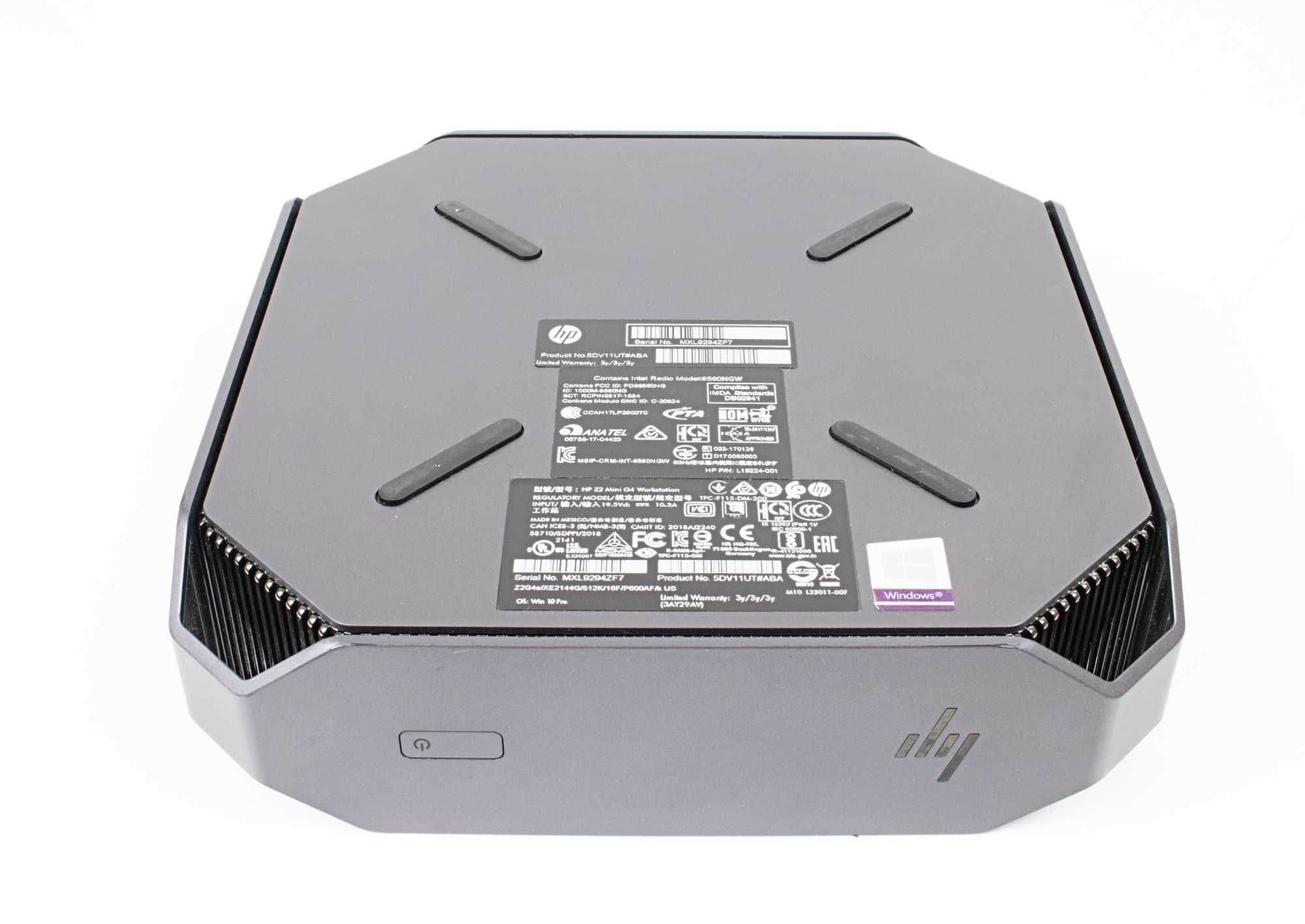 HP Workstation Z2 Mini G4 Xeon E-2144G/ RAM 16/ SSD 512/ Nvidia 4 gb