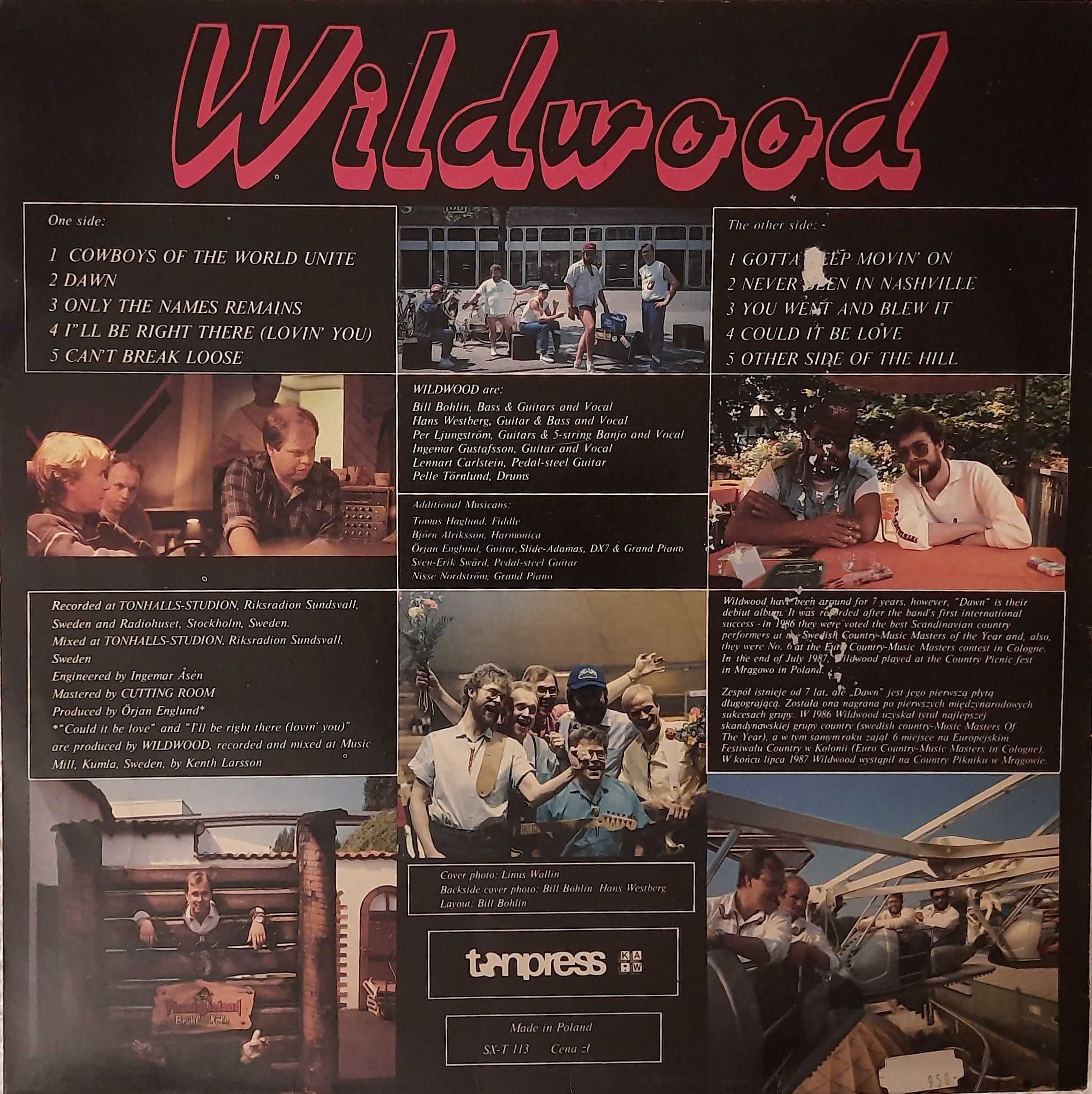 Wildwood "Dawn" Tonpress- Płyta winylowa