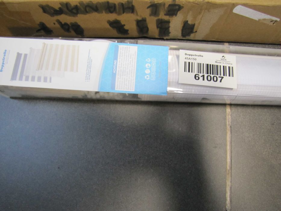 Roleta dzień noc montaż bez użycia wiertarki biały 45 x 150 cm