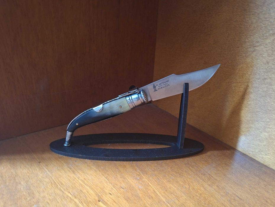 Navalha / Canivete El Artesano, Albacete, Sevilhana de folha decorada