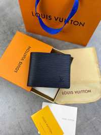 Кошелек Луи Витон черный бумажник Louis Vuitton органайзер LV k314