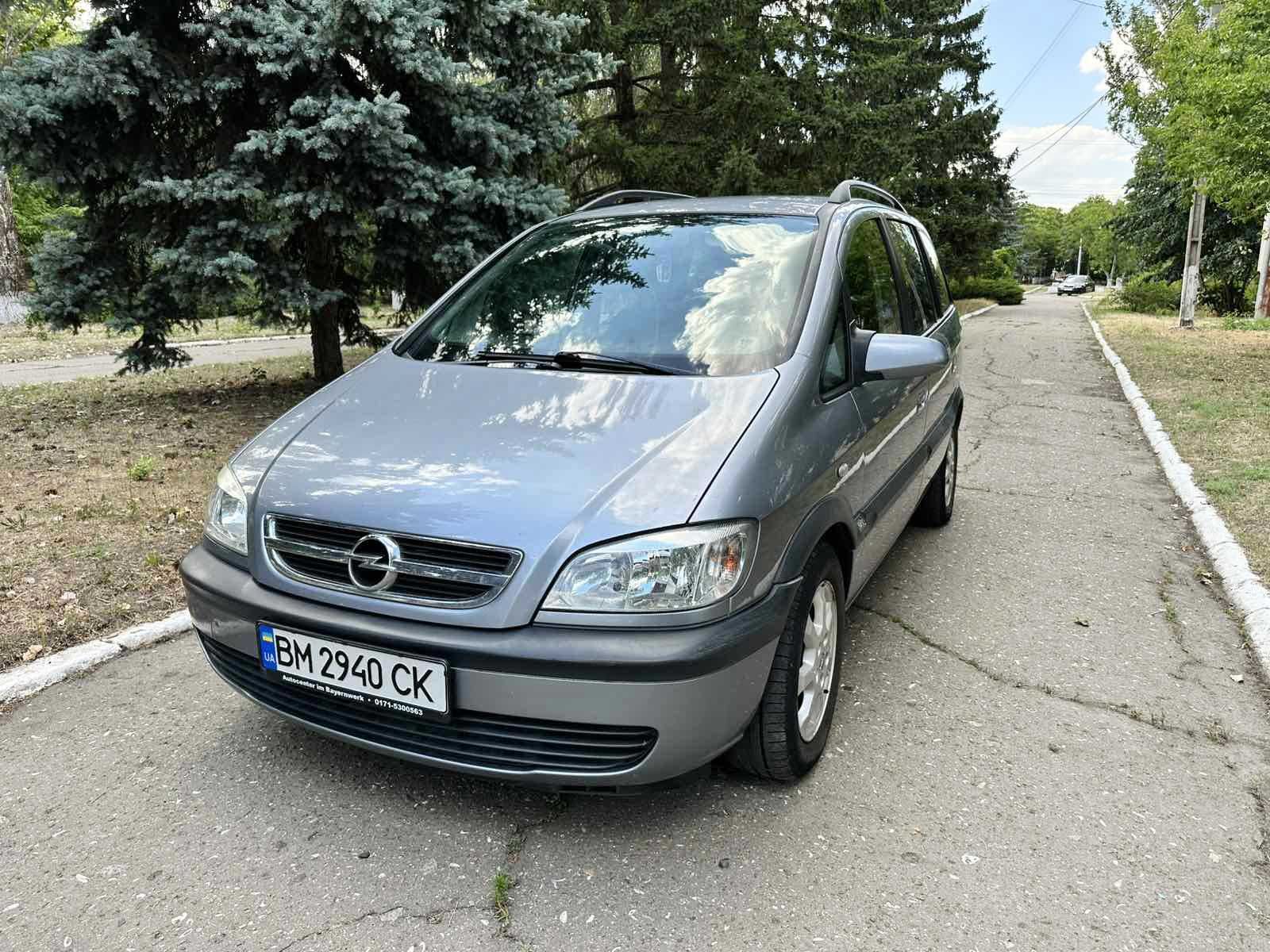 Opel Zafira 7 МЕСТ 1,6 газ/бензин 2005 год