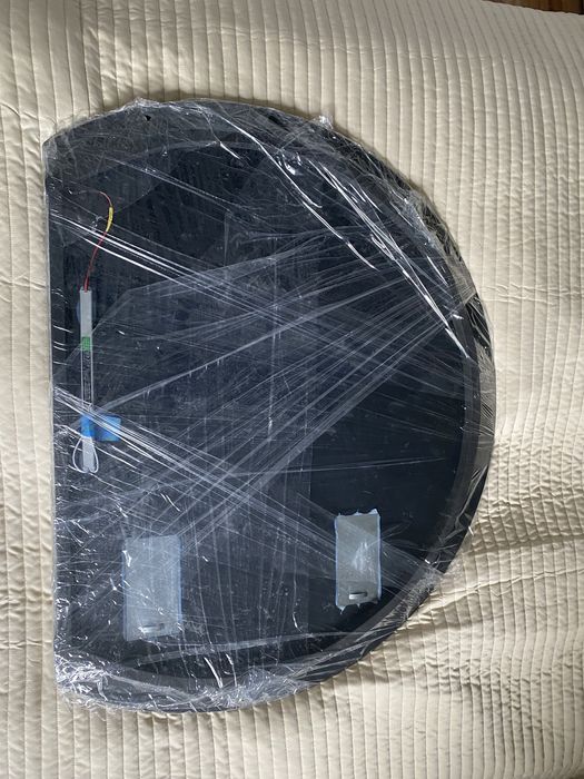 Lustro Glasston, śr. 100cm, podswietlenie LED