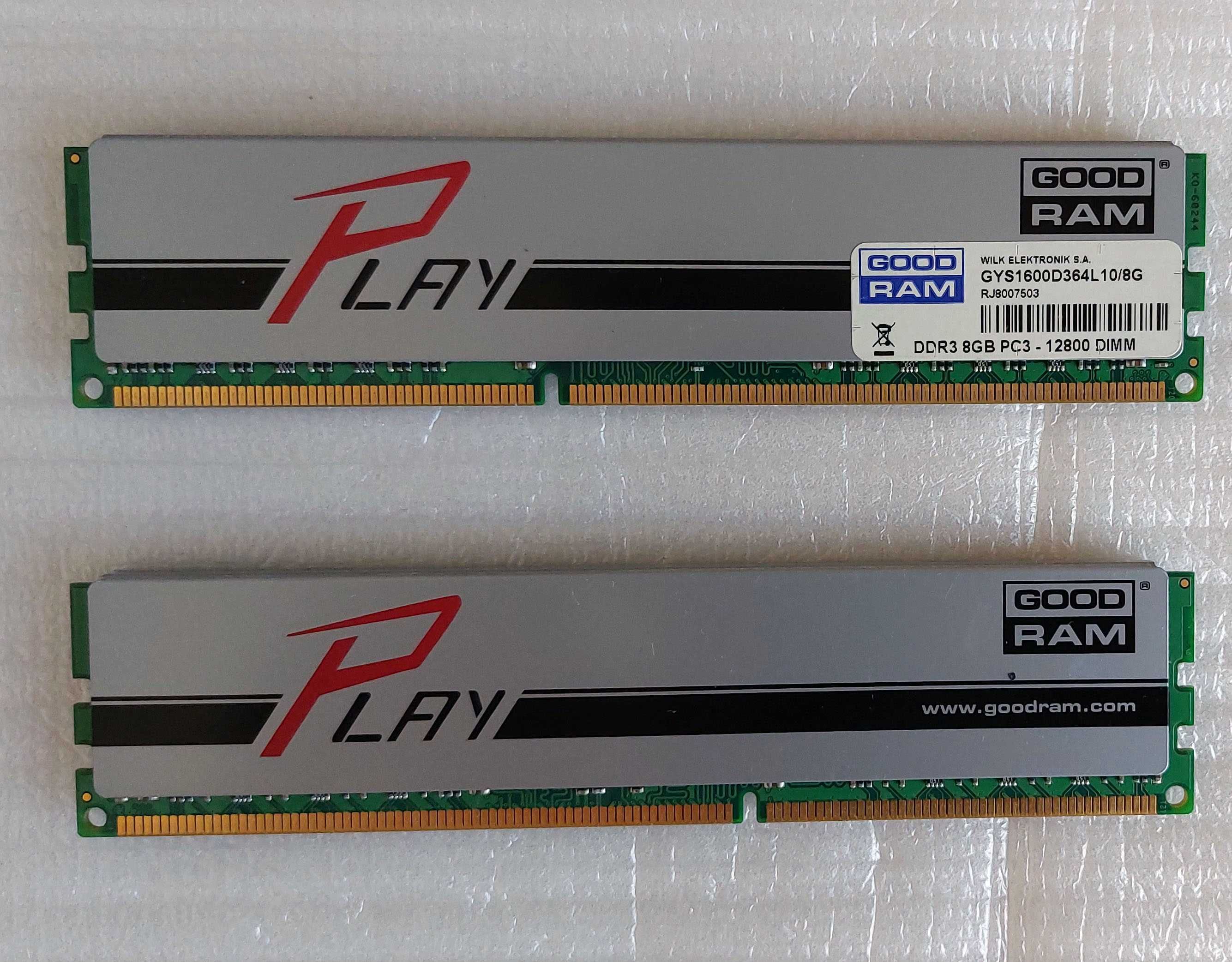 Pamięci Ram GoodRam DDR3 16GB (2x8GB) 1600MHz